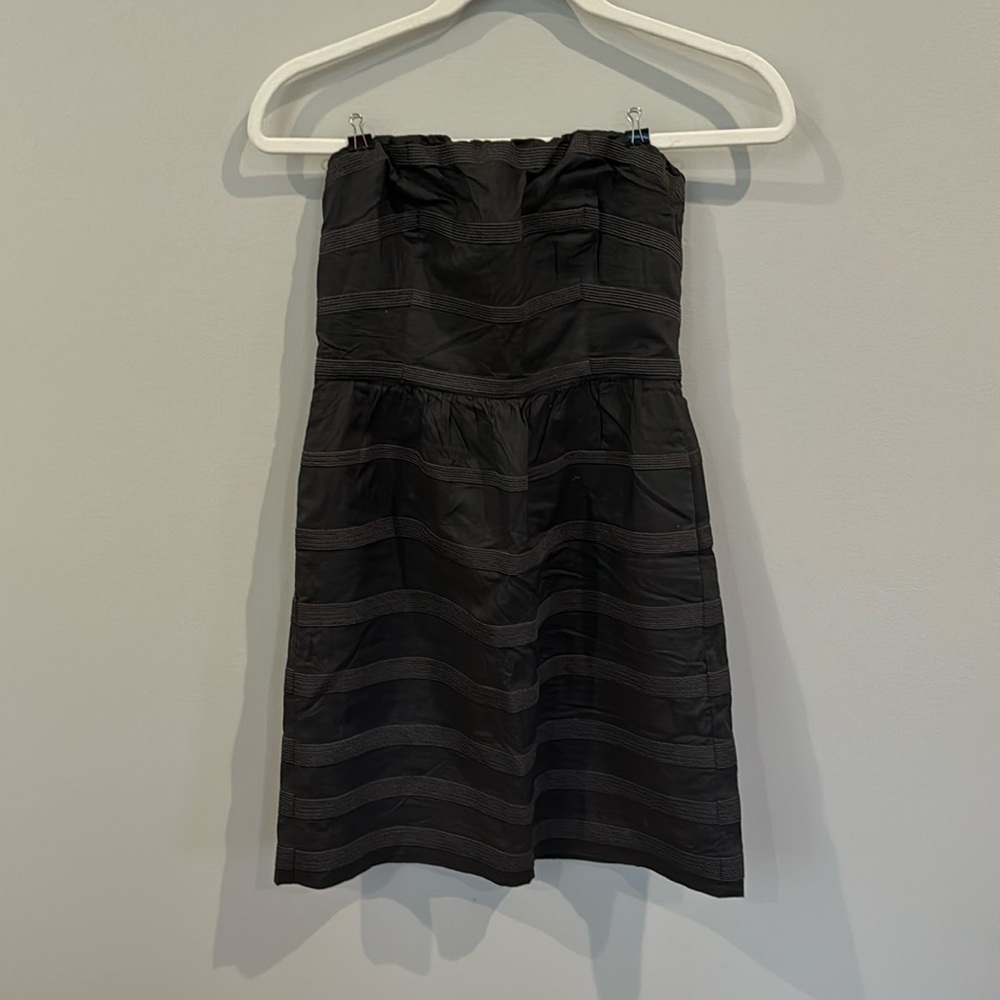 Size 0 Jcrew strapless gray dress